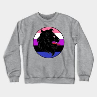 An Tir Pride - Genderfluid- Populace Badge Style 1 Crewneck Sweatshirt